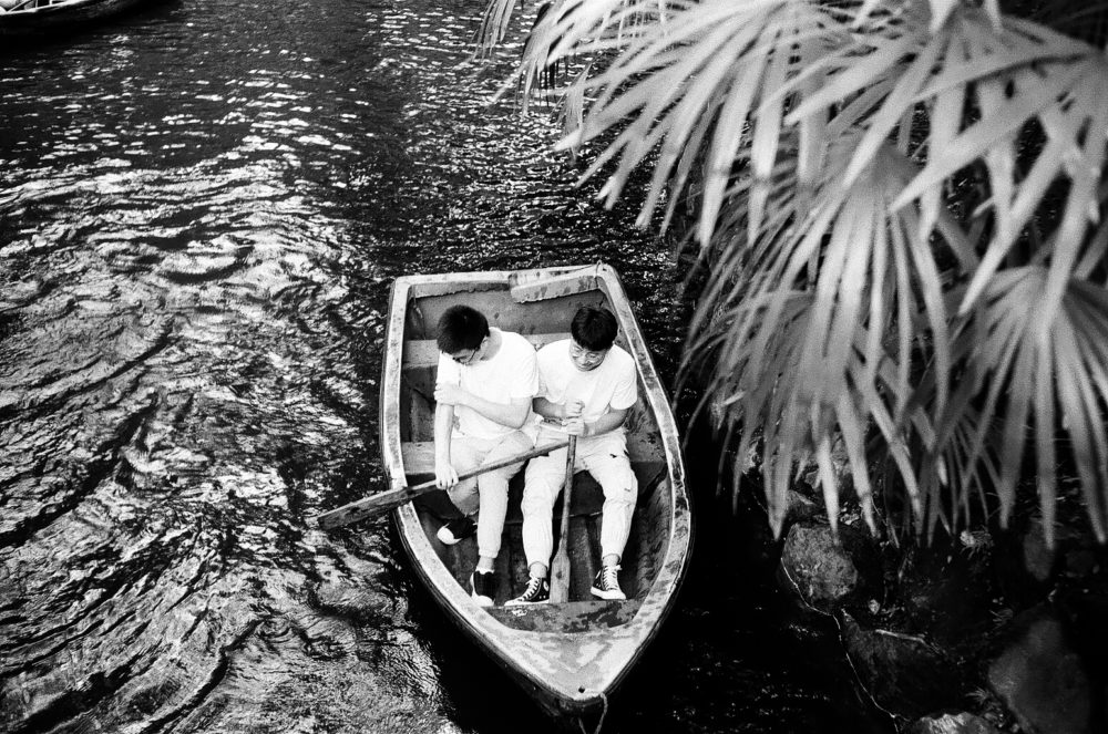 boating in People's Park, Chengdu