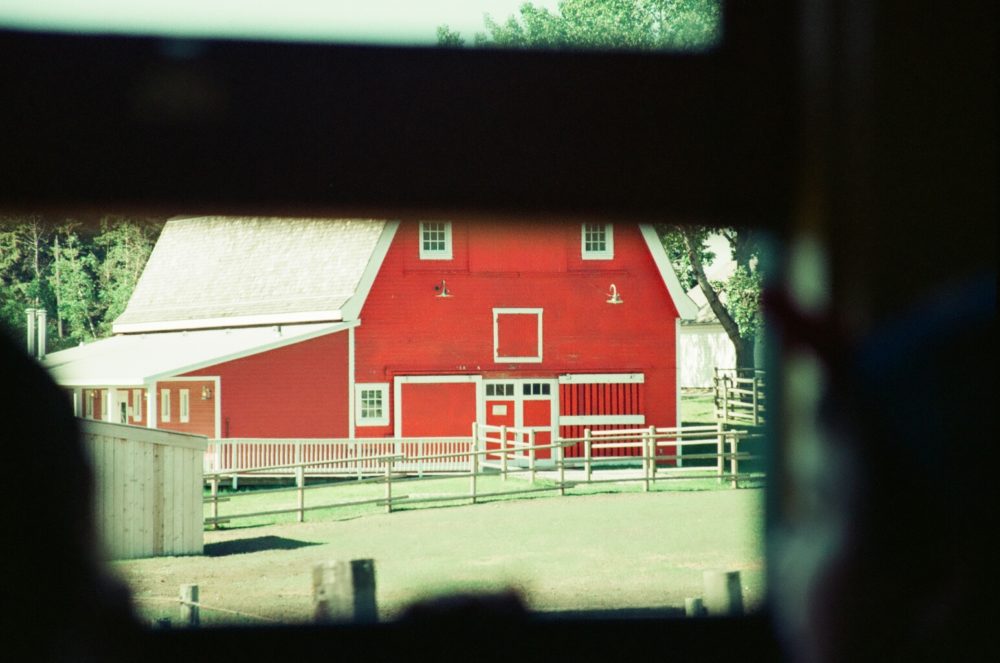 red barn at Heritage Park