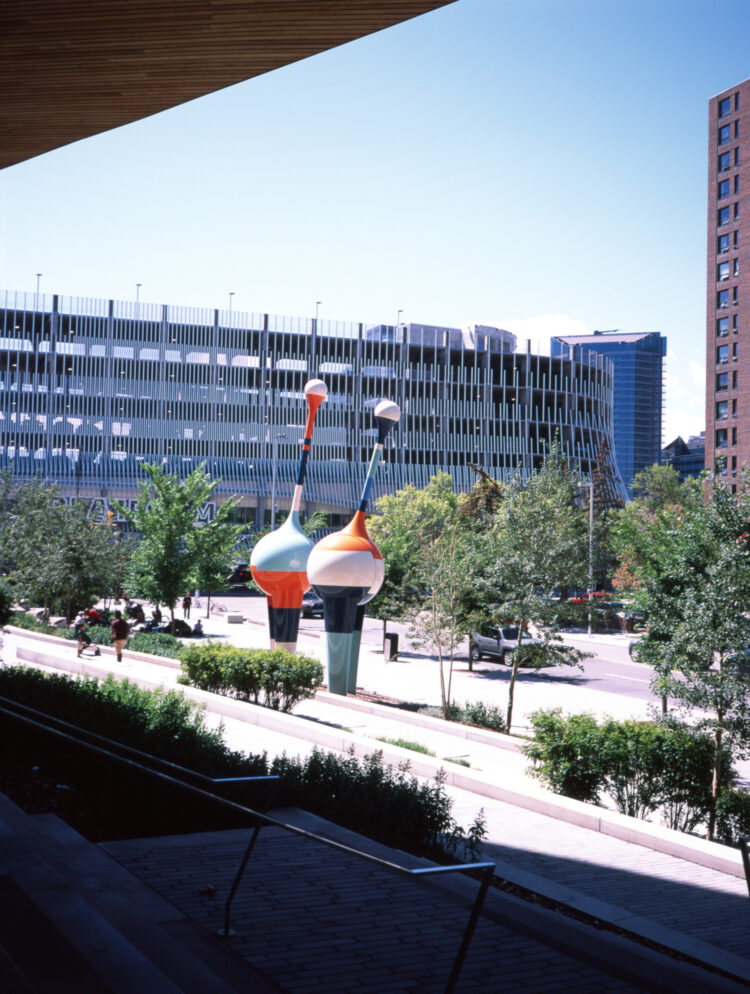 'Trio' - kinetic sculptures at the Calgary Public Library